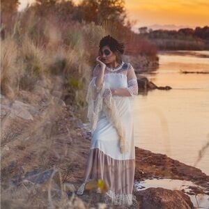 Beautiful fantasy/ medieval costume dress.